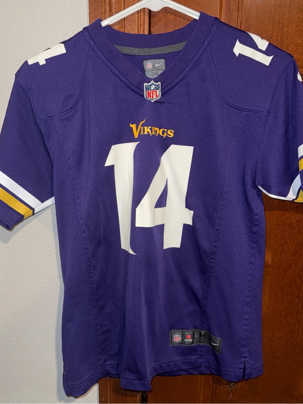 Nike Kids Minnesota Vikings #14 Purple and White Jersey